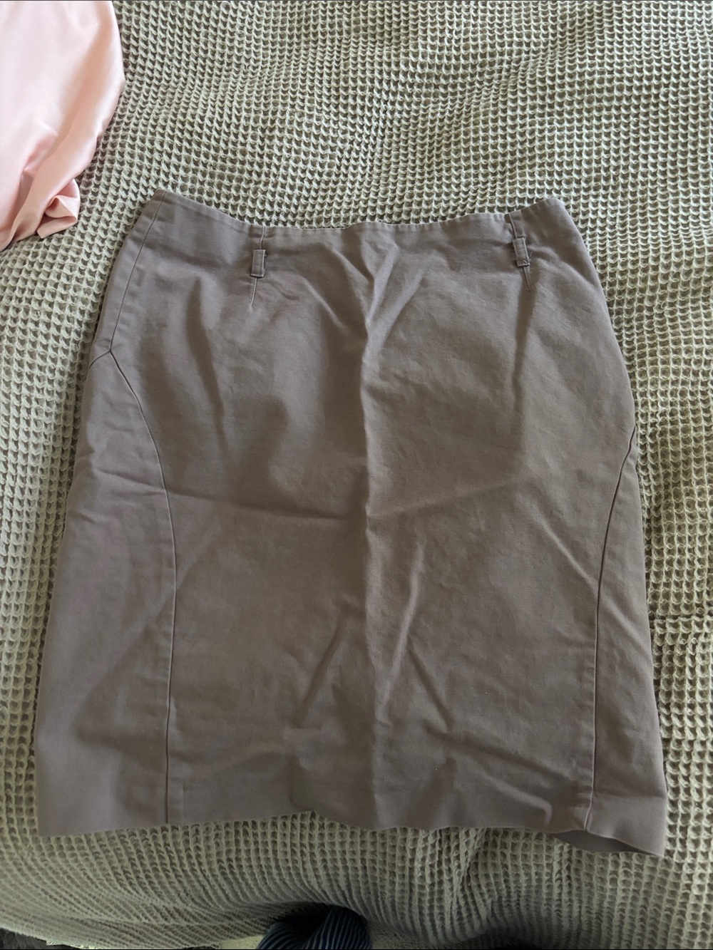 H&M Taupe Straight Pencil Skirt